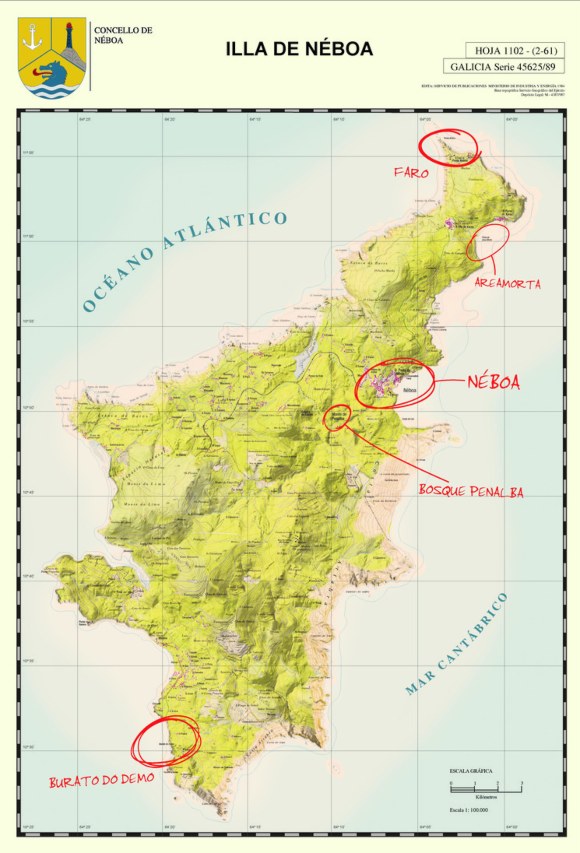 mapa Néboa Galicia
